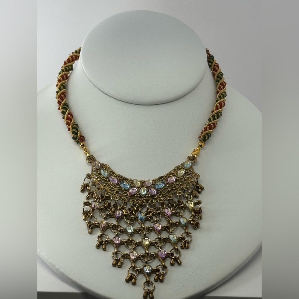Multicolor statement Necklace - Picture 2 of 8